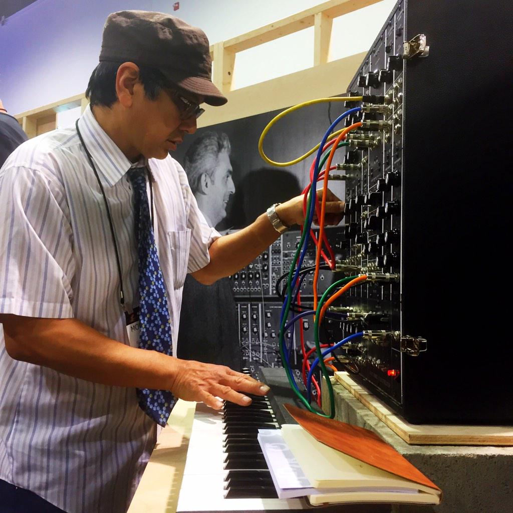 moogmusicinc's tweet image. #Moog Model 15 #patchwerk w/ @moneymarkmusic 

#Moog Modular | Booth 5300 | #NAMM