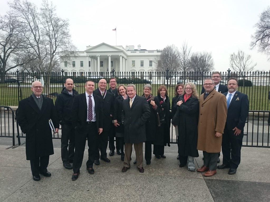 NationalASLA's tweet photo. ASLA's leaders by the @WhiteHouse after a meeting with the Council of Environmental Quality on climate resilience. http://t.co/QXEbEQlCBZ