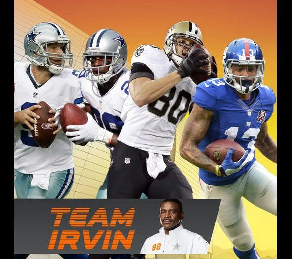NFL's tweet photo. ***PRO BOWL TRADE ALERT***

#TeamIrvin is looking to pull off an "eleventh-hour" swap: http://t.co/RTEPqZANiV http://t.co/634mJzDR9K