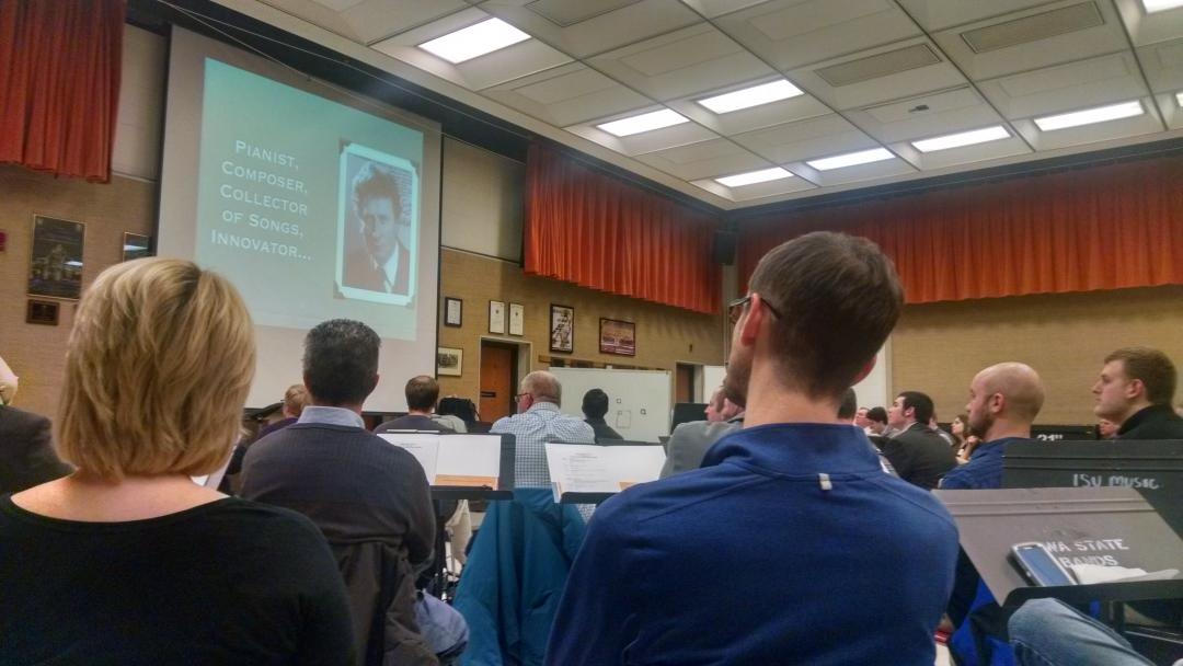 sniewohner's tweet photo. IBCF 2015: learning about Grainger. So neat to hear thoughts and ideas from everyone. #mused #conductors http://t.co/BWEt7tEFlb