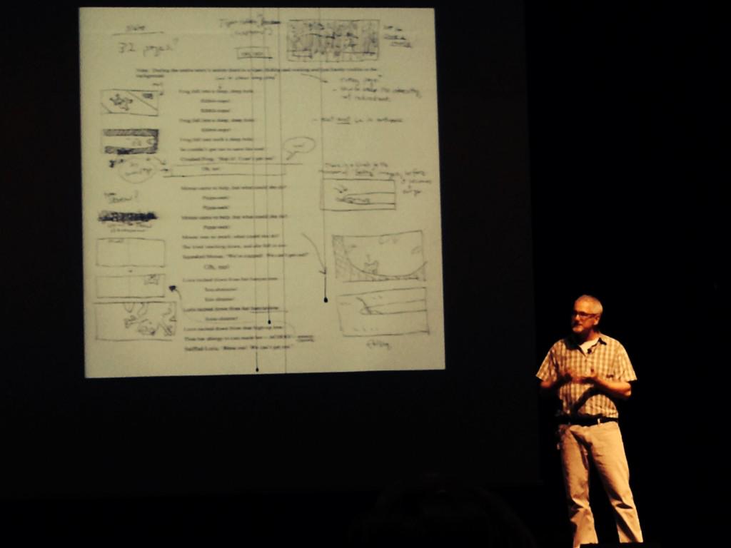 CreatewithClark's tweet photo. No limits with story boarding -- with Eric Rohmann #iCreate2015 #sasedu http://t.co/4uEPDK7QxL