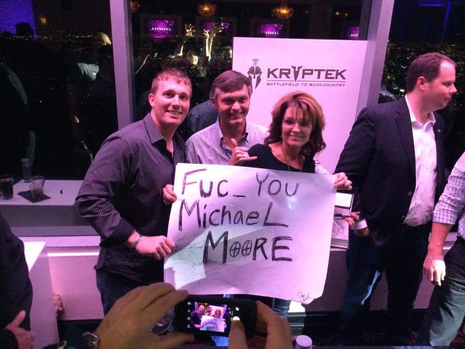 Sarah Palin: Fuc_ You Michael Moore