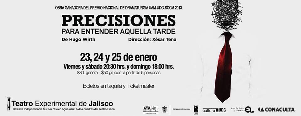 MoguelMyrna's tweet photo. #PrecisionesParaEntenderAquellaTarde #HugoWirth #teatro #Guadalajara http://t.co/NilcjeJjVH