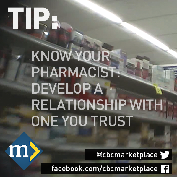 cbcmarketplace's tweet photo. Major takeaway from our #pharmacists show: Your pharmacist plays a huge role in your health; find one you trust. http://t.co/DoPa9fLZvM