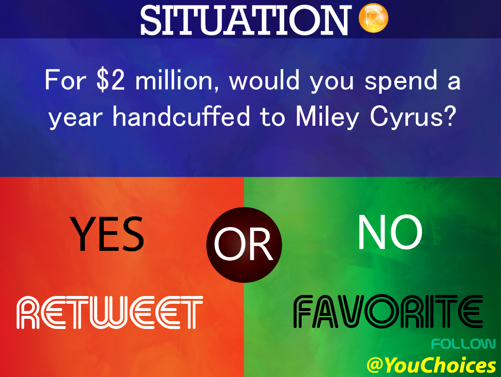 YouChoices's tweet photo. Would you? http://t.co/KwabjneJbJ