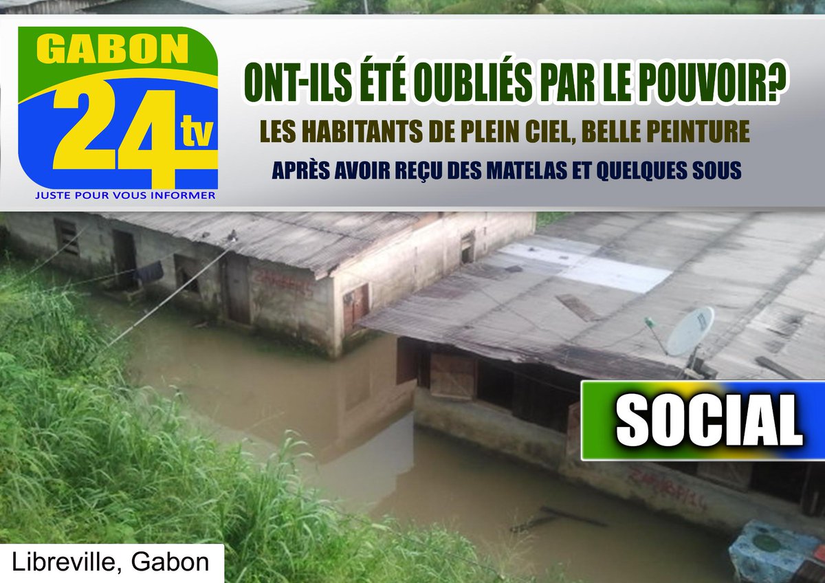 Gabon24Tv's tweet photo. Les Inondations au #Gabon laissent des sans abri. http://t.co/T2yNn03kYP