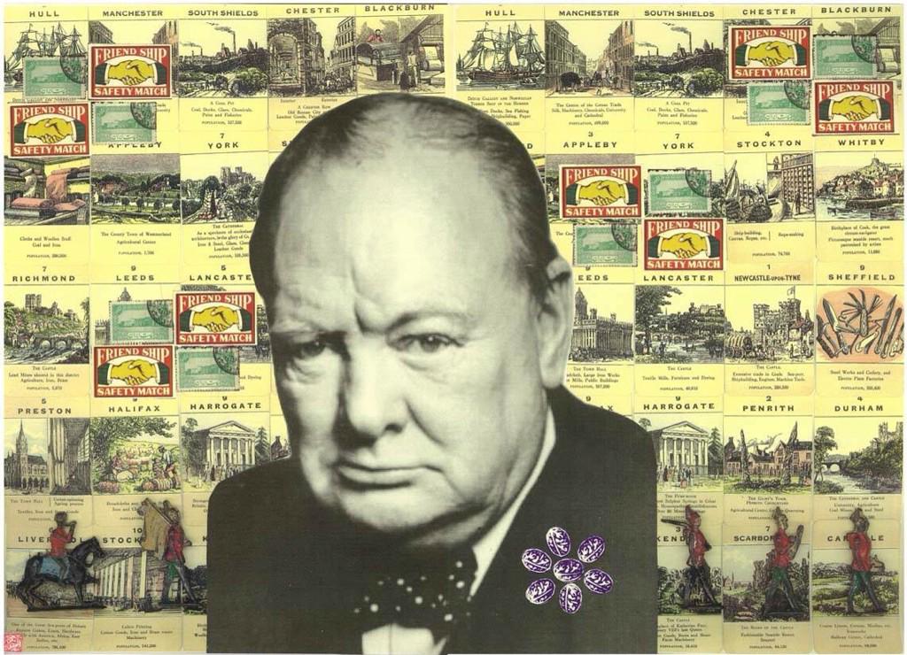 afsoonagain's tweet image. #WinstonChurchill 30 Nov 1874-24Jan 1965.from my #tehranConference series: Let's play boys! #art