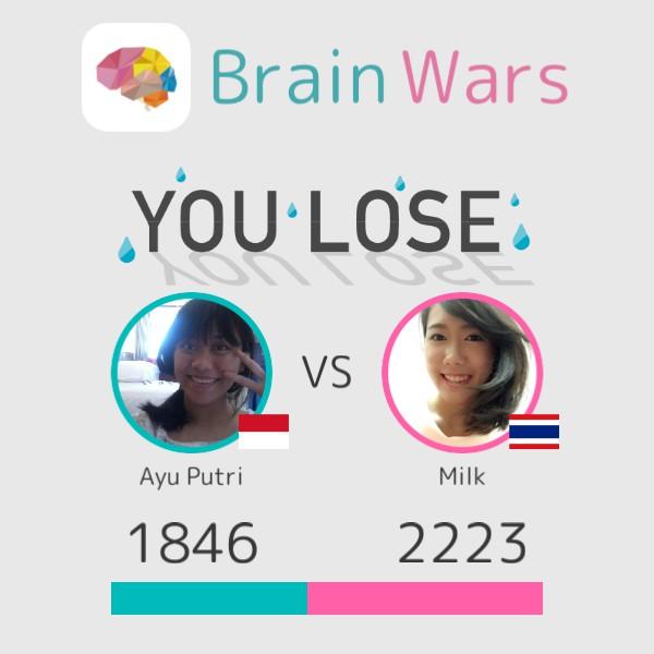 putrii3424's tweet photo. I challenged Milk and lost;( Challenge players from around the world! #BrainWars
http://t.co/aOuyvDidwW http://t.co/eDQSxDB0g6