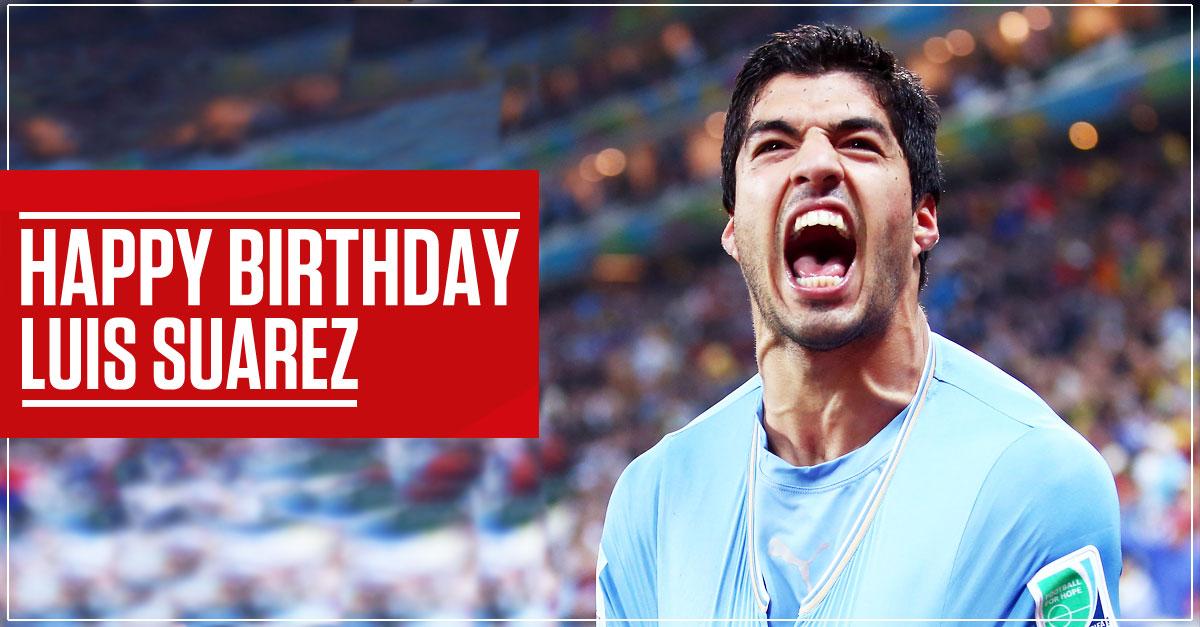 Happy Birthday to goal-getter and current PFA Player of the Year Luis Suarez... 