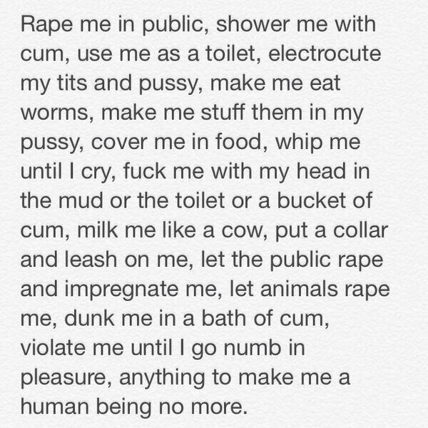 LilSlaveWhore's tweet photo. A request to you all~ http://t.co/E3KW3FTnu5