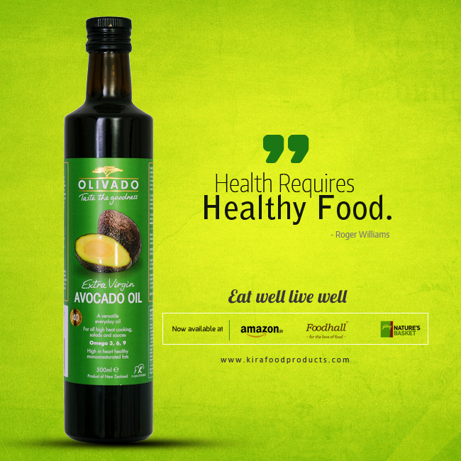 AvocadoOilIndia's tweet photo. Heath Requires Healthy Food #Avocado #AvocadoOilInIndia @amazonIN http://t.co/EJ6f07WmSZ