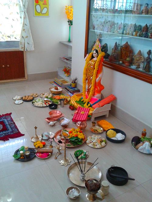 Tina On Twitter Devi Saraswati Puja At Home Http T Co