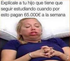 pepeeltenso's tweet photo. #labrujadelpueblo explícale a tu hijo que tiene que seguir estudiando cuando por esto pagan 65.000 € a la semana... http://t.co/CrtIM2UsUo
