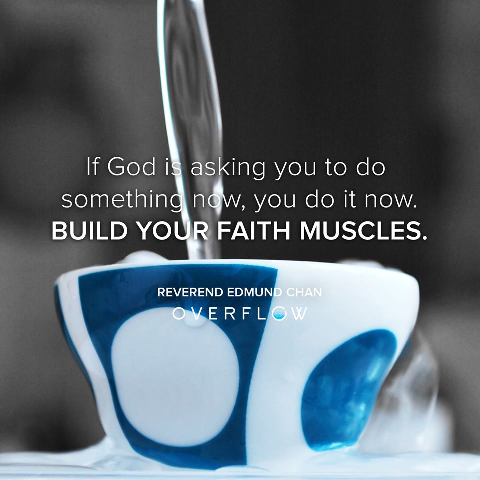 CCFmain's tweet photo. Snippets from Rev Edmund Chan's talk earlier. Let's build some faith muscles! #CCFOverflow http://t.co/czQpOcLlEP