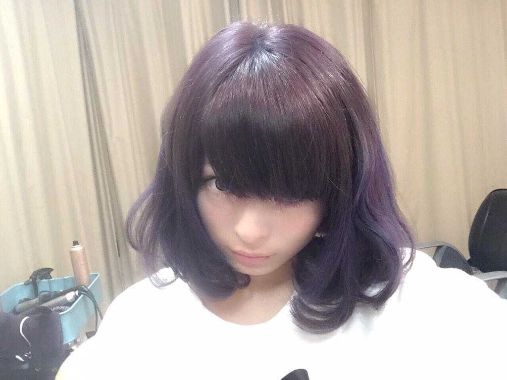 きゃりーぱみゅぱみゅ On Twitter 髪色は紫アッシュ 前髪を少し きゃりーぱみゅぱみゅ On Twitter 髪色は紫アッシュ 前髪を少し