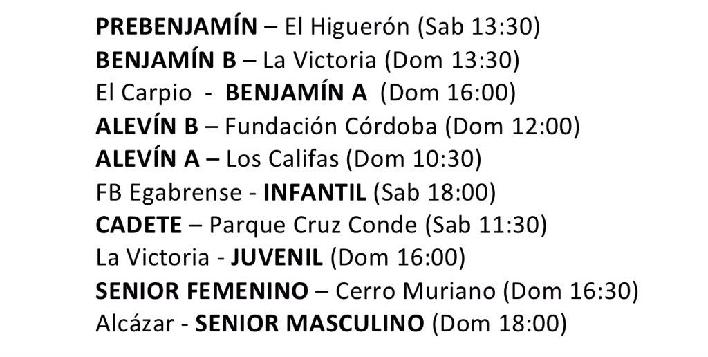 ⚽️PARTIDOS DEL FIN DE SEMANA⚽️