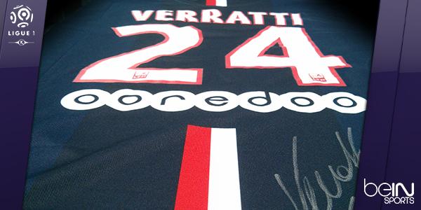 beinsports_FR's tweet image. RT et tentez de gagner le maillot de M.Verratti à l&apos;occasion de @ASSEofficiel - @PSG_inside sur beIN SPORTS #ASSEPSG