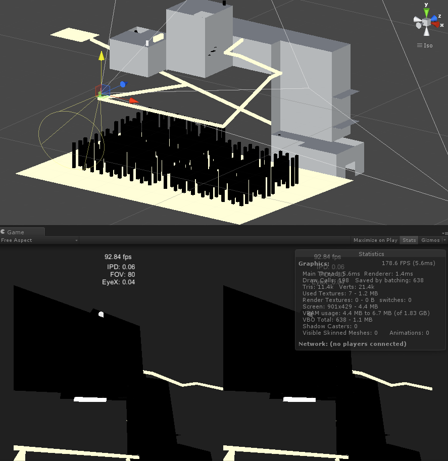 project60game's tweet photo. Day 8: Level design
Developing "outdoor" world. height sensation &amp; cubes
#30daydev #virtualreality #indiedev #gamedev http://t.co/hjT4S3AHlN