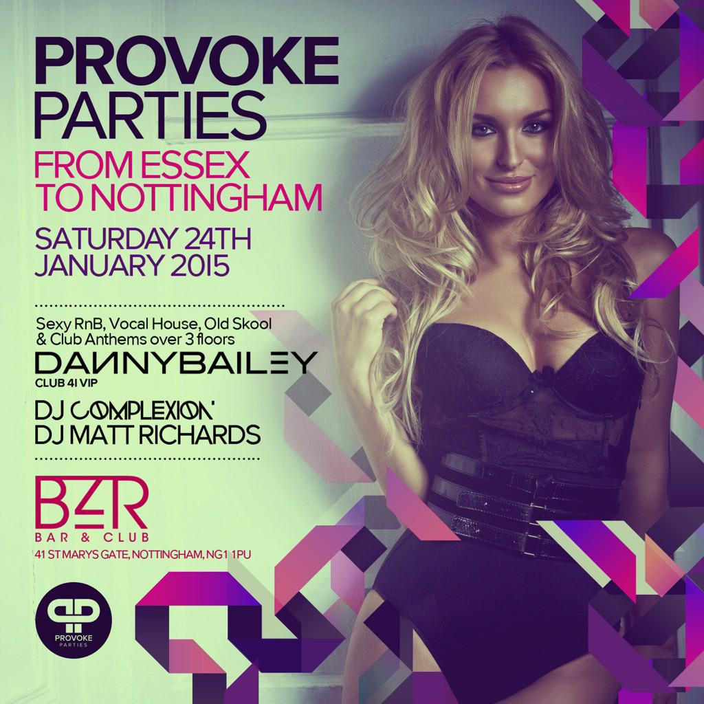 ShaneB_1's tweet photo. Tonight at @BZRNottingham with @ProvokeParties &amp; DJs @Complexion @dannyjbailey @djmattrichards 🔥🔥 Glist 07903615883 http://t.co/vYFmix5UVi