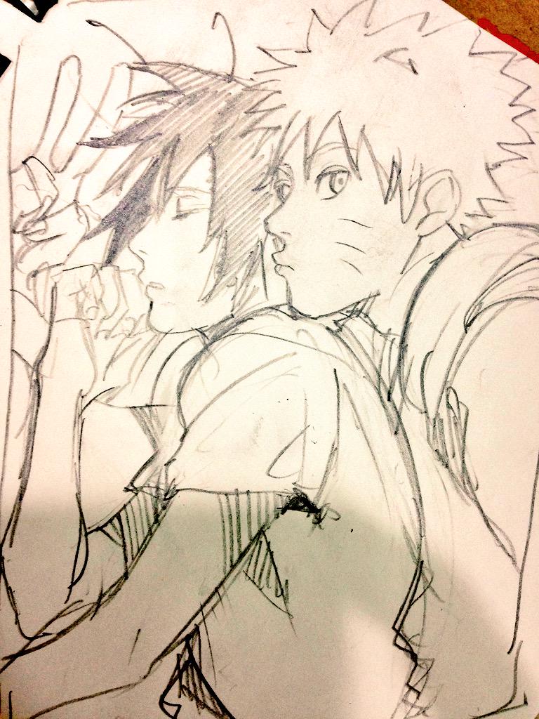harububa's tweet photo. The right time to do a selfie with Uchiha is when... #narusasu http://t.co/TyJKQoybPL