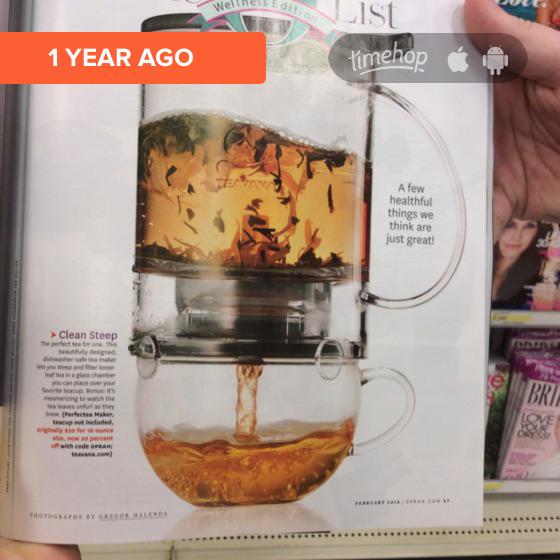 jacquesdlaurent's tweet photo. Look what was in my @timehop! @TEAVANA @Oprah @O_Magazine #perfectteamaker #wellness #newtotea http://t.co/nqumYqZSAI