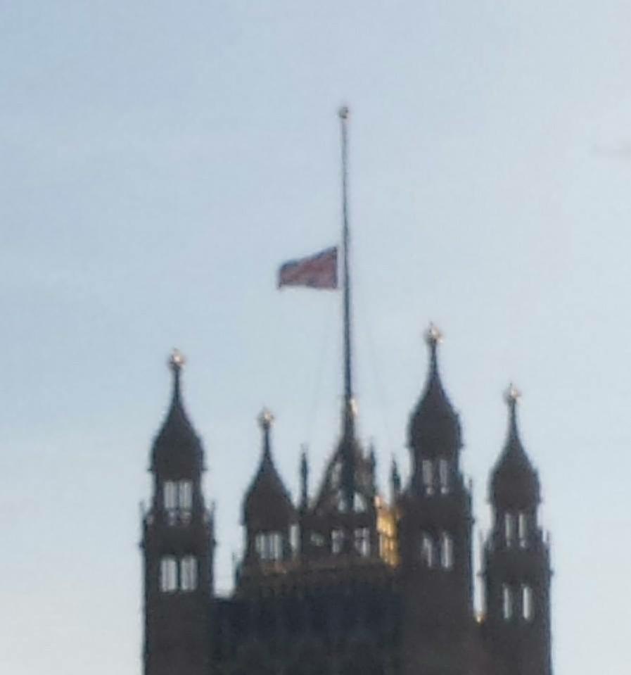 astroehlein's tweet image. UK: Flag at half mast; government concern for #Saudi&apos;s appalling human rights abuses at zero (pic v @J_Bloodworth)