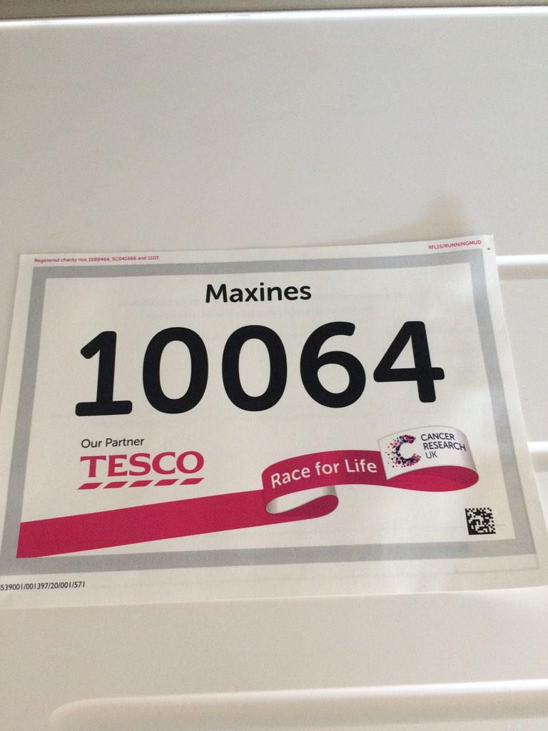Looking forward to take part in race for life! #cancerwontwin #wewill #cancerresearchuk 💪🙅