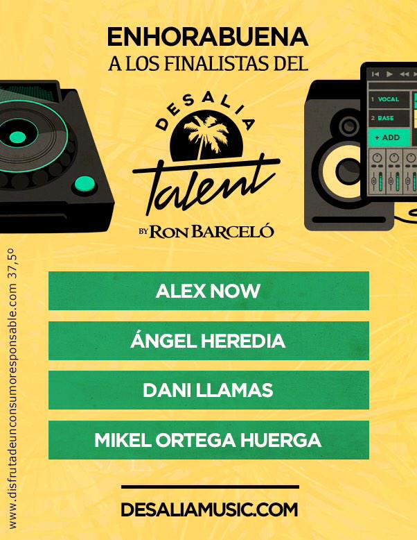 miguellaramusic's tweet photo. Enhorabuena a los finalistas del #DjTalent by @DesaliaMusic @CrusyOfficial @alex_now @angelherediadj @dllamasboza http://t.co/LPcADAFrOk