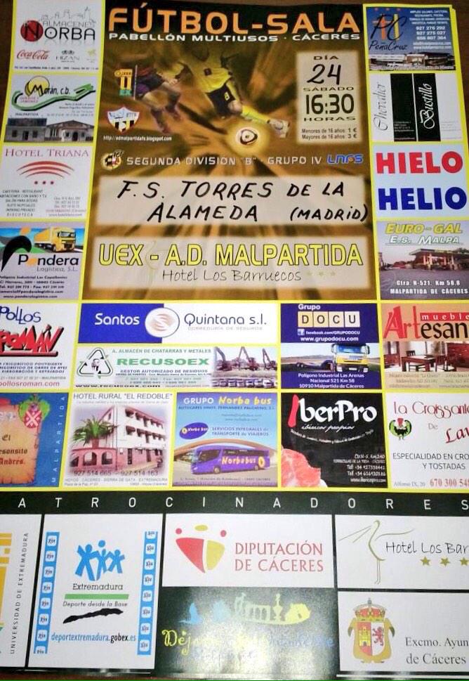 FutsalExNews's tweet photo. #2aB GRUPO 4 J17

📅 SÁBADO 24/1/2015

⏰ 16:30 Horas

@UExMalpartidaFS (11) ~ @cdetorresfs (10)

📍Pab. Multiusos http://t.co/kpvgEFzjUF