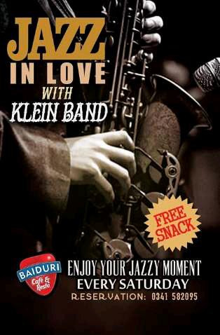 Welcome <a href="/baiduri_cafe/">BAIDURI CAFE</a> RT <a href="/acaraapa_com/">acaraapaDotcom</a> - Have enjoy Moment at Saturday nite  JAZZI in LOVE..- With KLIEN BAND -