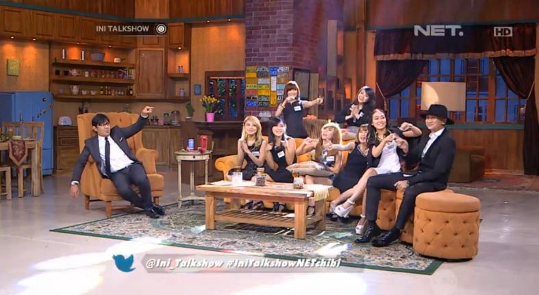 mdtvindonesia's tweet photo. Makin rame dan seru @Cherrybelleindo @duniamanji @Ini_Talkshow #IniTalkshowNETchibi http://t.co/2h7OfUjrDW