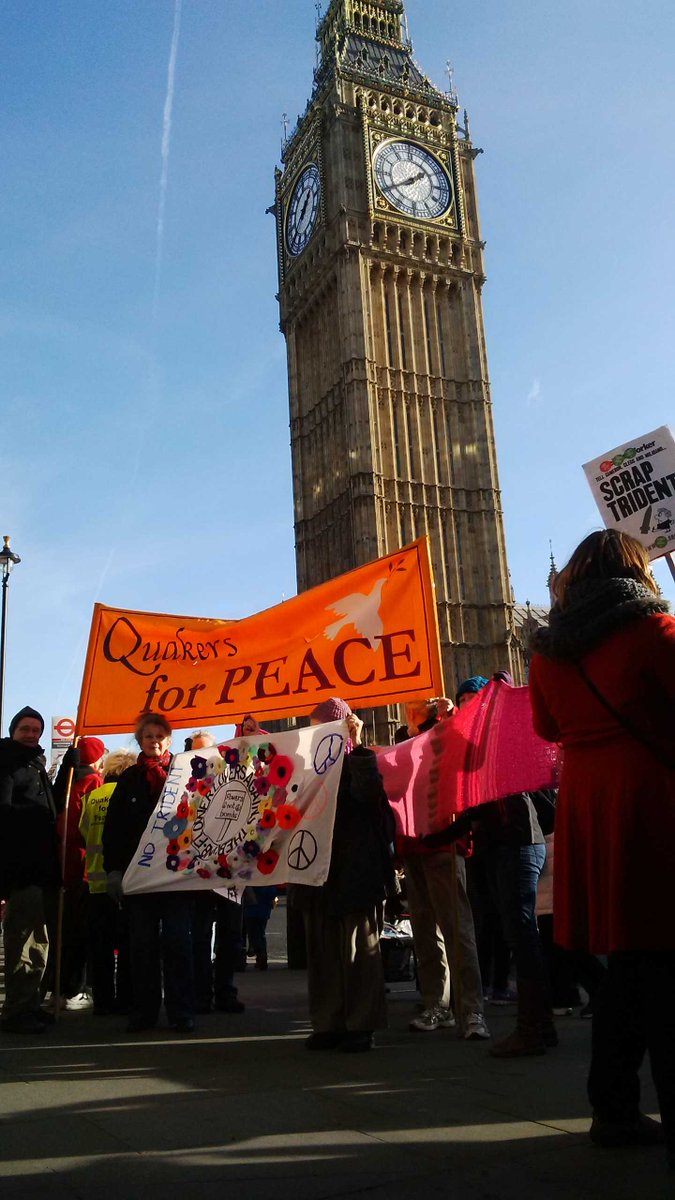 #quakersforpeace #wrapuptrident @BritishQuakers by #parliament