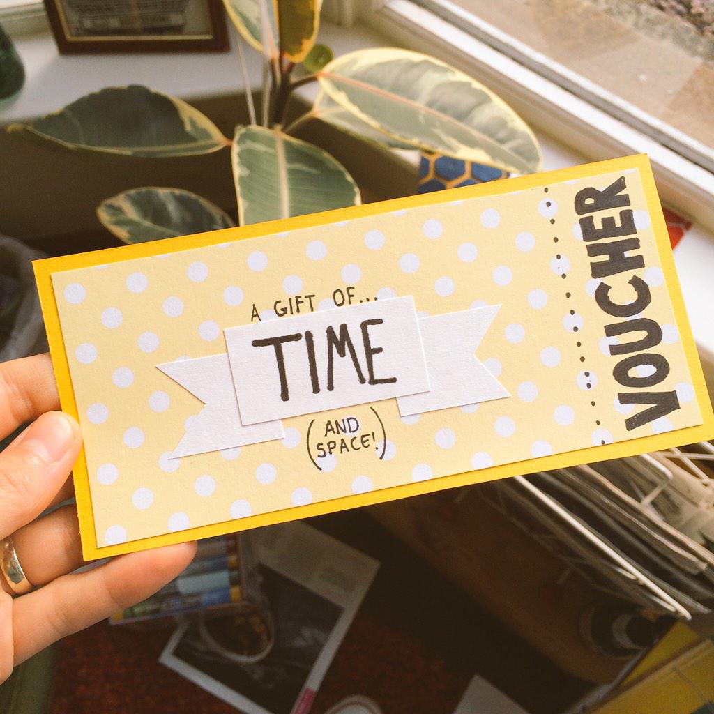 Our first gift voucher! Stuck for a #giftidea?! Why not give the really special gift of TIME! #Lancaster #makerspace