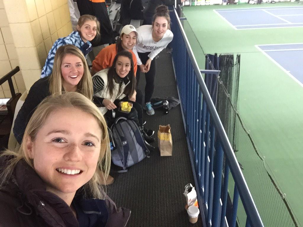 NDWomensTennis's tweet image. Plot twist: Monica came #morepoints @NDIrishEyes #IrishOn3