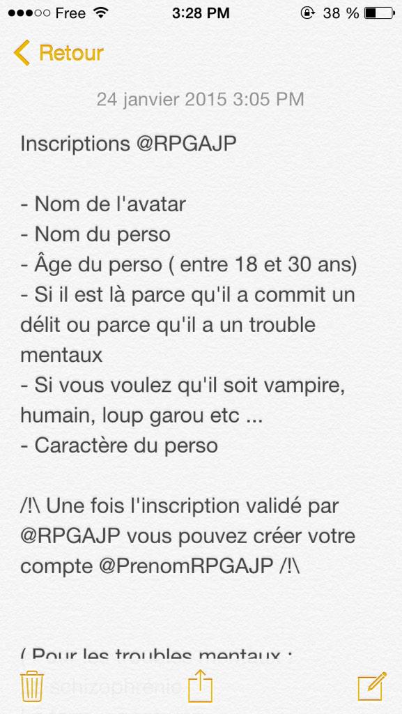 InfosRPGAJP's tweet photo. @nurryxbae oui remplis ca stp http://t.co/TcrupDYBcV