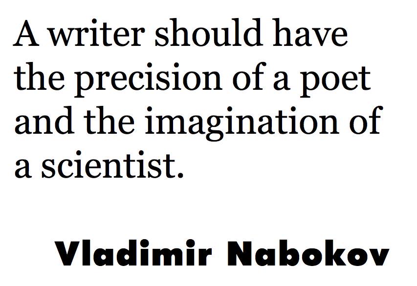 screencrafting's tweet photo. Love this quote from Nabokov: #ScreenCraft https://t.co/PRdnbUcHYZ