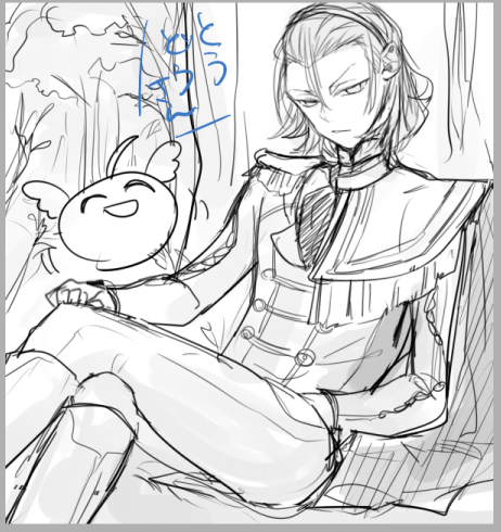 夜中になに描いてるのやら… 