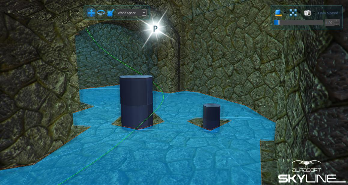 SolarPortal's tweet image. With the spline path completed, we are now working on #navmesh for #skylinegameengine #gamedev #indiedev #gameengine