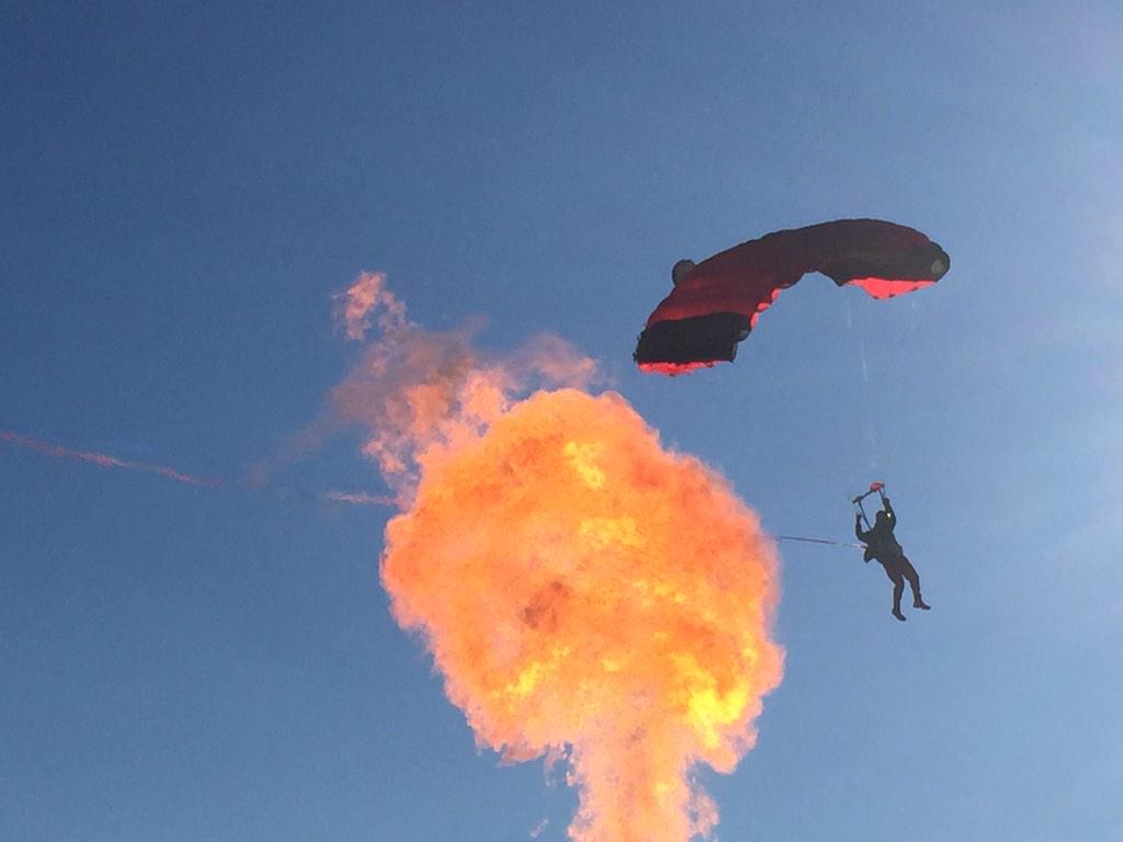 Vulcanus Rex made a spectacular entrance this morning at the Vulcan Coming Out event in SSP!
#hailthevulc