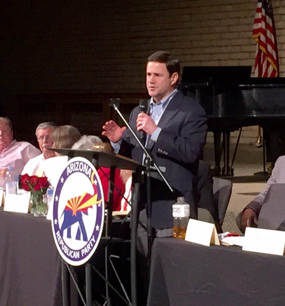 PlutoWasRobbed's tweet image. New Gov @DougDucey speaks to @AZGOP convention this morning. #azpolitics #AZfuture