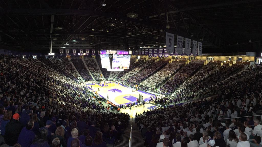 kstatesports's tweet photo. Glory in the combat for the purple and the white (and the white!) http://t.co/RaIcjtQ3fH
