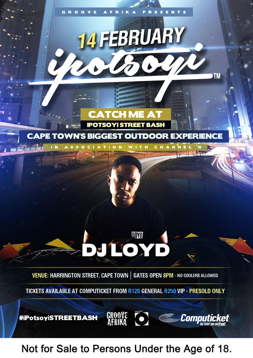 GrooveAfrika's tweet photo. Our brother @DJLOYD will be gracing us once again for #iPotsoyiSTREETBASH http://t.co/uJzegoOTkG