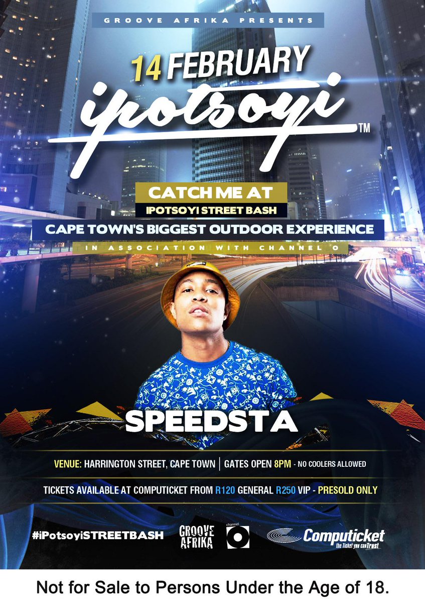 GrooveAfrika's tweet photo. We got our boy @DJSPEEDSTA KILLIN EM at @iPotsoyiSA #iPotsoyiSTREETBASH http://t.co/tZVSm8E6KV
