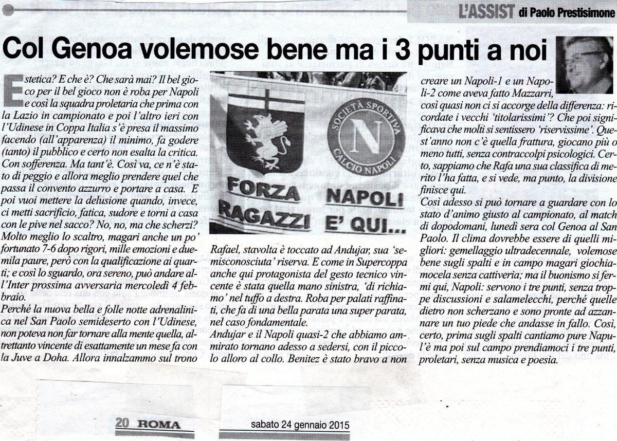 PPrestisimone's tweet photo. Benitez bravo a non spaccare troppo il Napoli in titolari e riserve (Mazzarri...): ora rendimento bilanciato http://t.co/mPNDwoe0VV