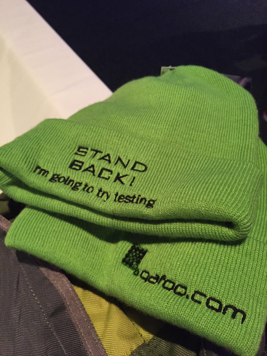 jmikola's tweet image. The #PHPJeopardy prize pool continues with two winter hats courtesy of @qafoo and @beberlei! #phpbnl15