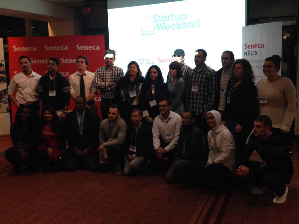 mike_sparling's tweet photo. Some of the speakers and entrepreneurs @StartupWeekend #SWYorkRegion2015. #Innovation lives @SenecaBusiness http://t.co/8Ofb5N0jeh