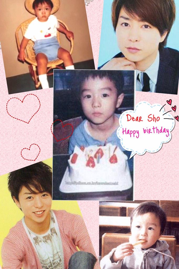 Happy Birthday Sho Sakurai I intended to convey the feeling to you in the letter. I\m really happy to have met you 