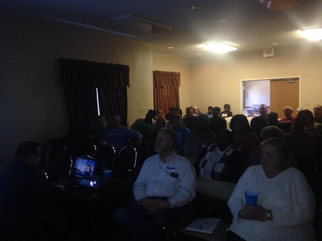 1 of 2 rooms for #Simulcast15 watch party in Pontoon Beach, IL!