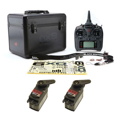Free Hitec 7954SH servos with Spektrum DX9 Black Edition Radio System at RC Superstore bit.ly/1CoRGNC