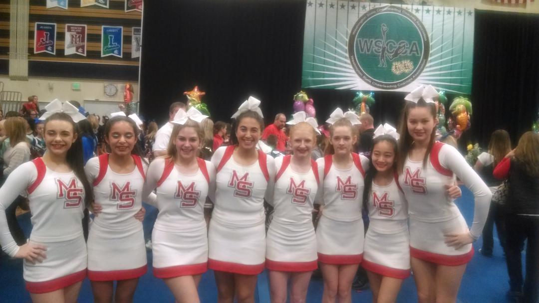 cheermshs's tweet photo. Defending JV State Champs!!!! #w2gs2g #mountsiwhite http://t.co/xn349D0wDK